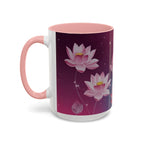 Lotus Blossom Accent Coffee Mug