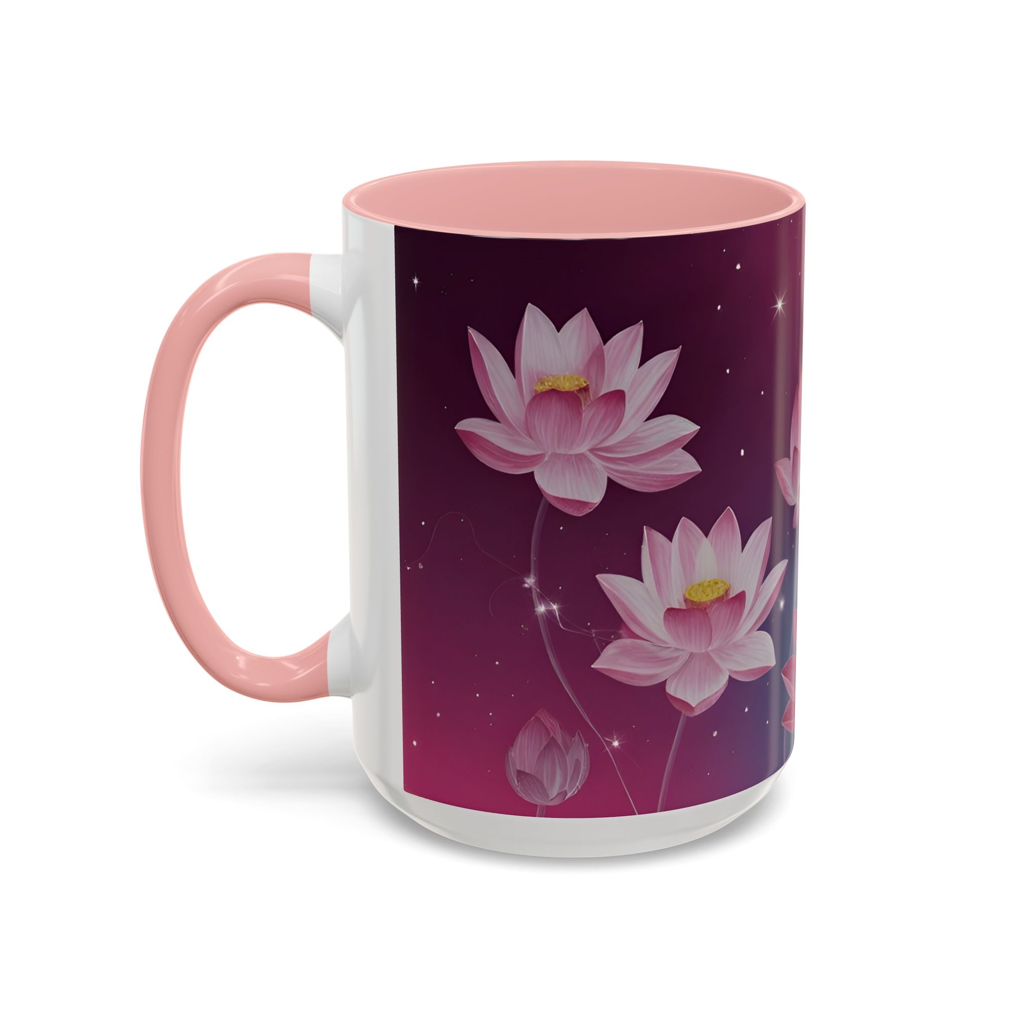 Lotus Blossom Accent Coffee Mug