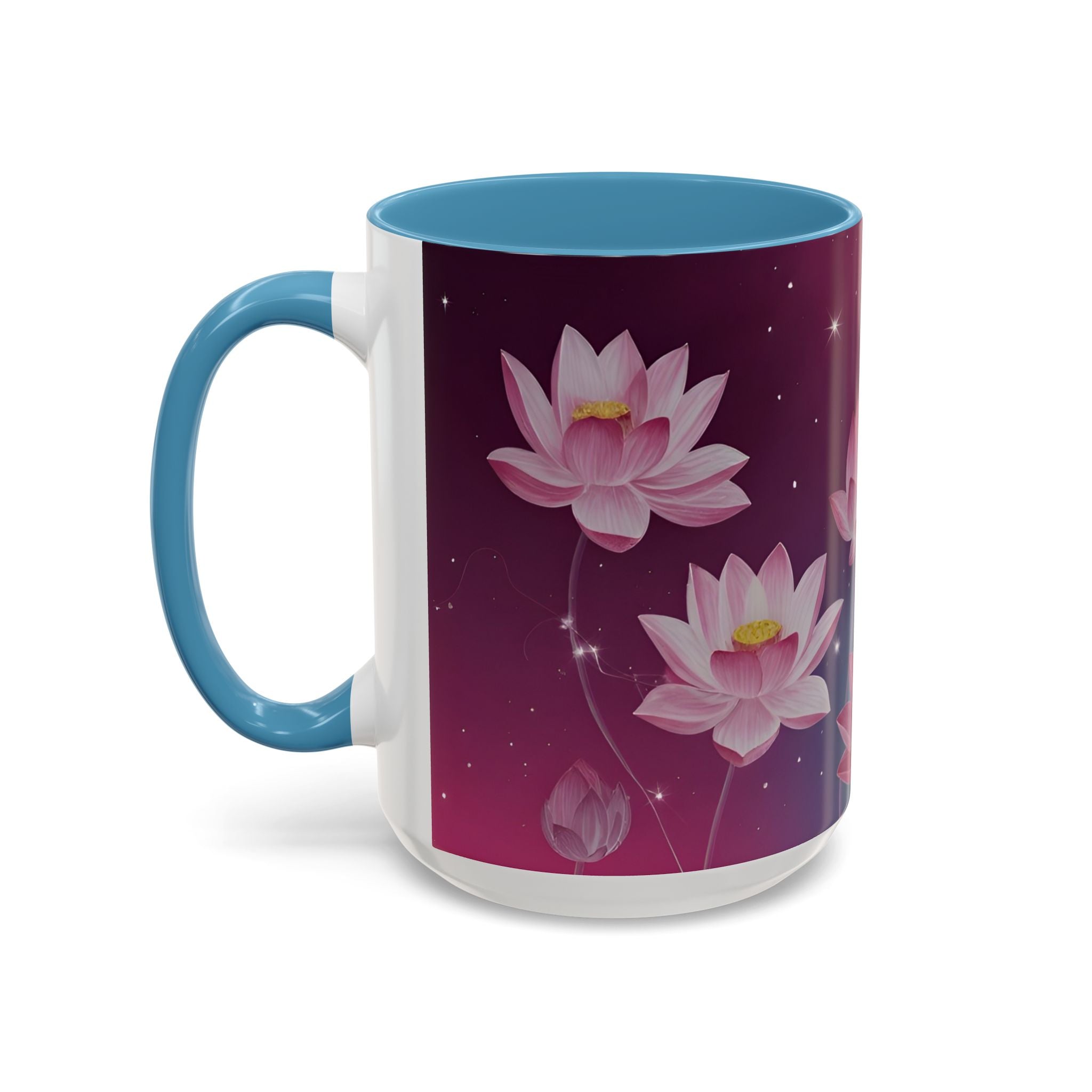 Lotus Blossom Accent Coffee Mug