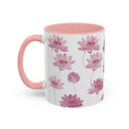 Lotus Floral Accent Mug