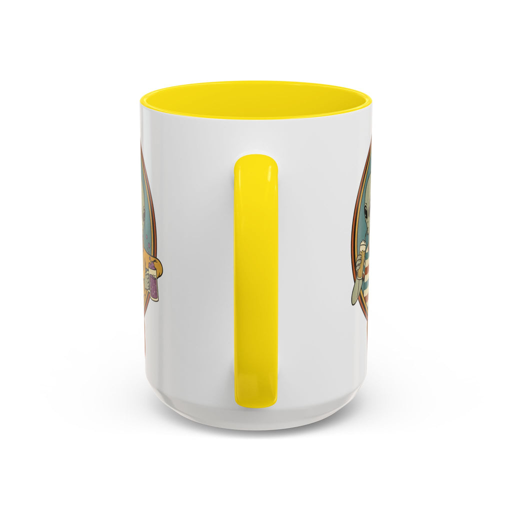 Retro Vibes Alien Accent Mug