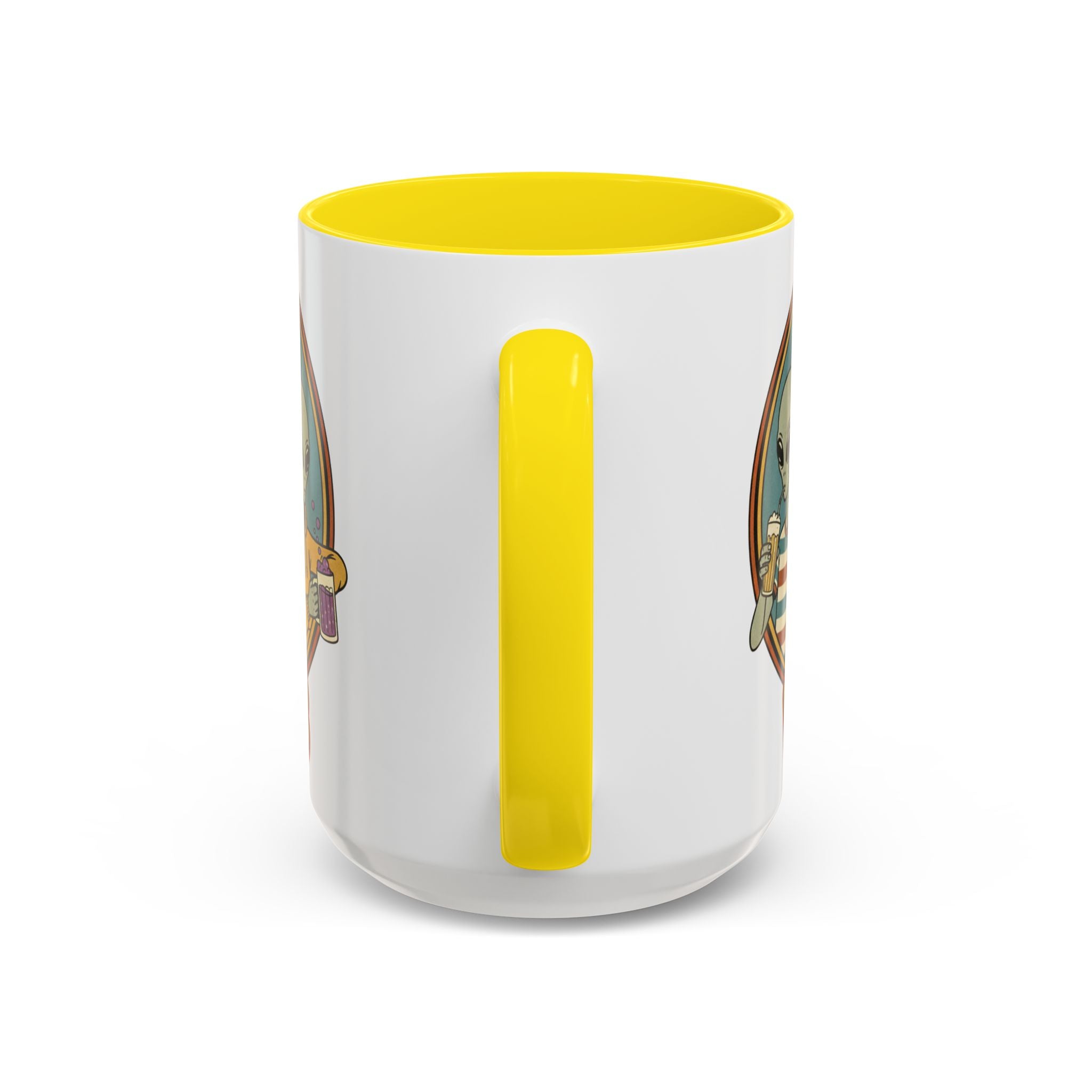Retro Vibes Alien Accent Mug