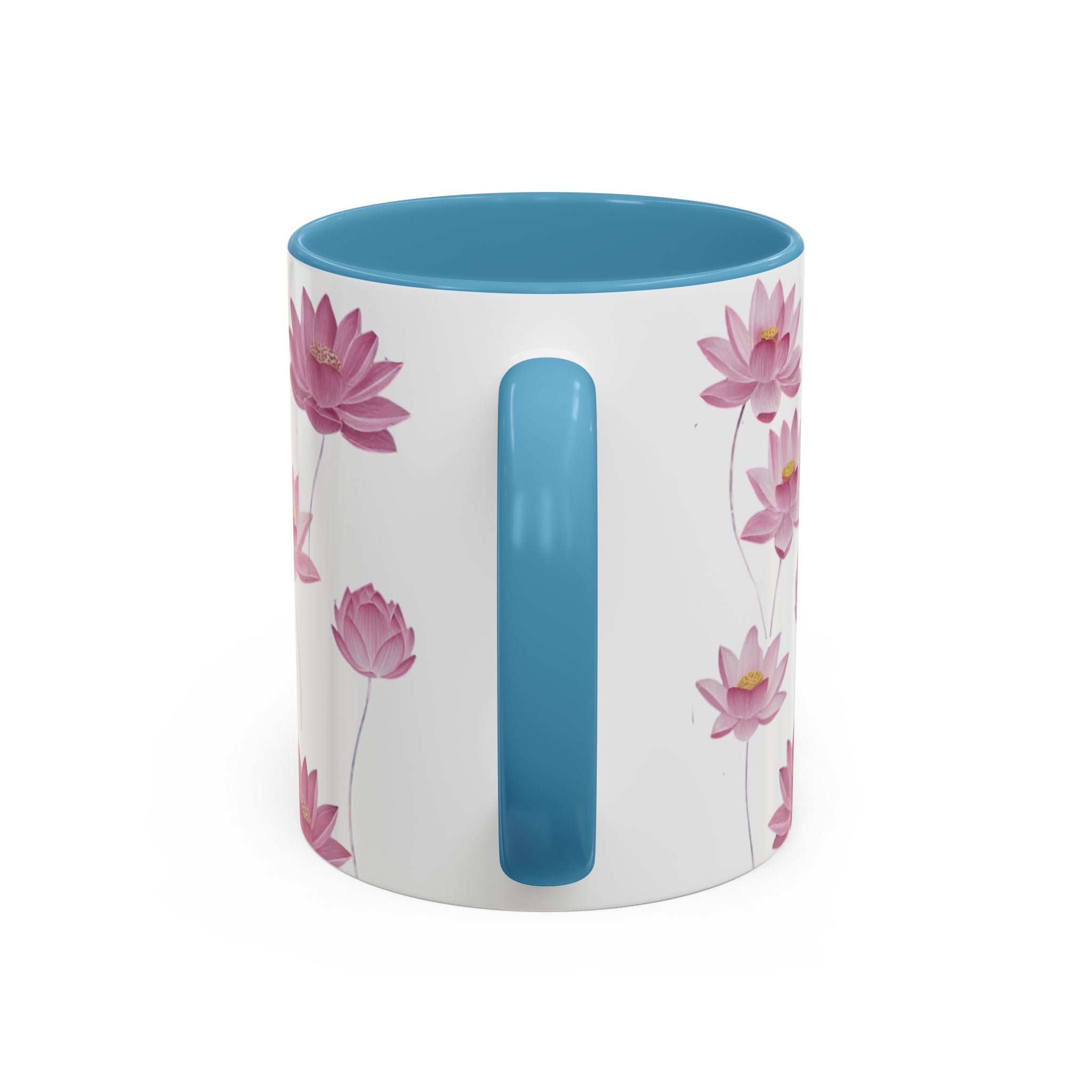 Lotus Floral Accent Mug