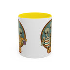 Retro Vibes Alien Accent Mug