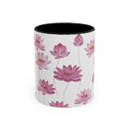 Lotus Floral Accent Mug