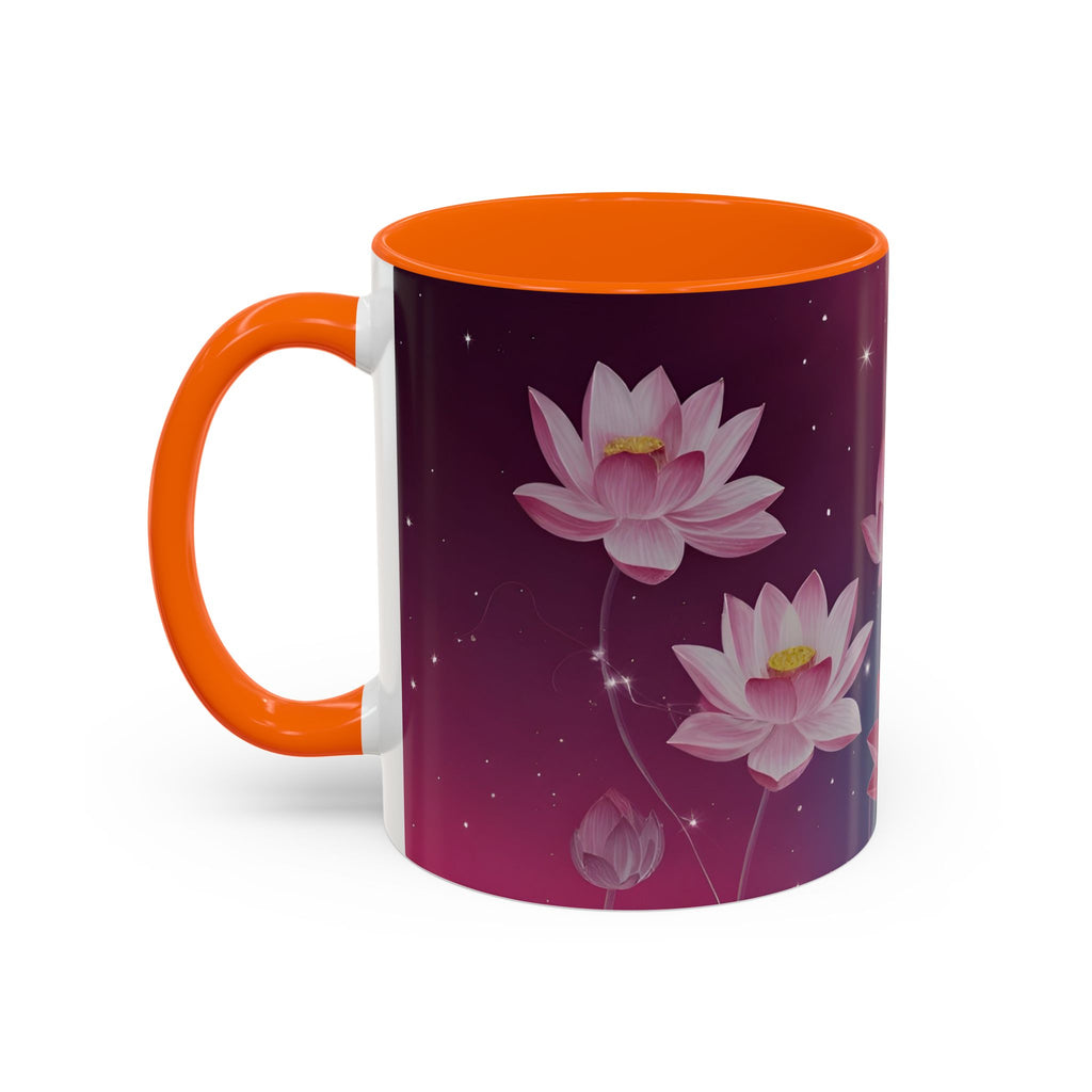 Lotus Blossom Accent Coffee Mug